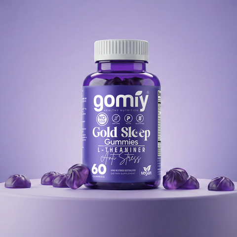 Gomiy Gold Sleep: L-Theanine & Passiflora Gummy | Stres ve Uyku Desteği